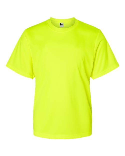 Youth Performance T-Shirt - Safety Yellow Front