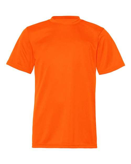 Youth Performance T-Shirt - Safety Orange Back