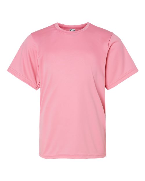 Youth Performance T-Shirt - Pink Front