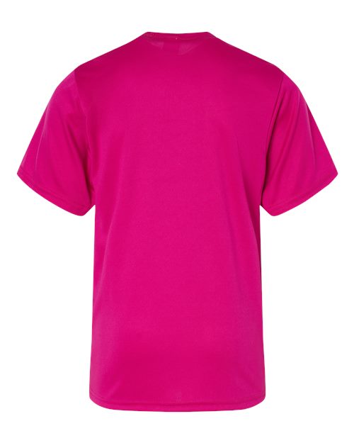 Youth Performance T-Shirt - Hot Pink Back