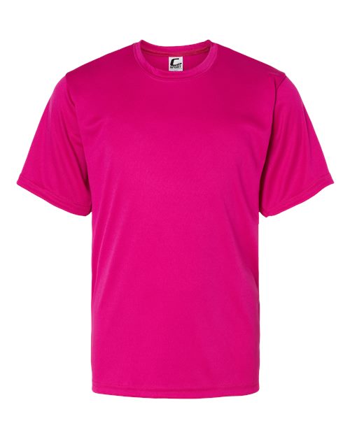 Youth Performance T-Shirt - Hot Pink Front