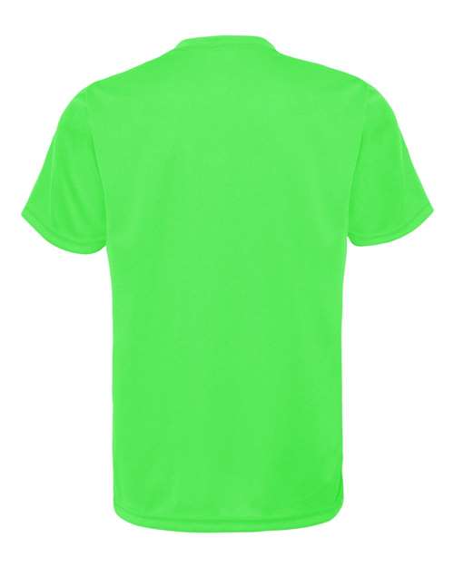 Youth Performance T-Shirt - Lime Back