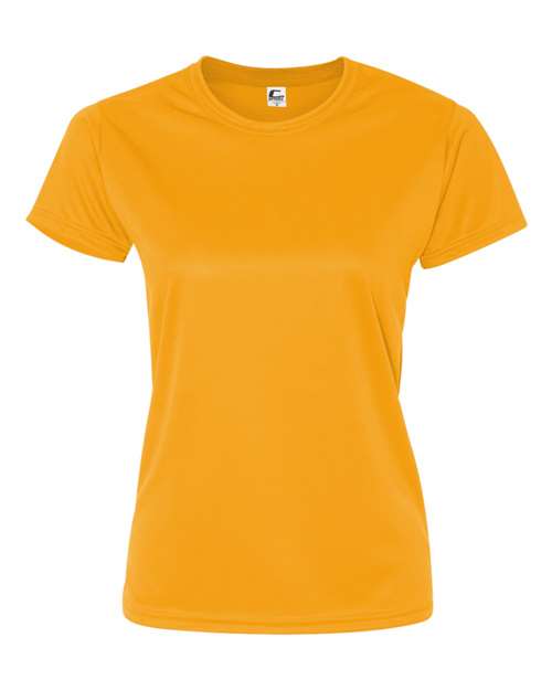 Women’s Performance T-Shirt - Gold Front