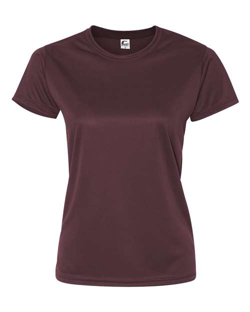 Women’s Performance T-Shirt - Maroon Front