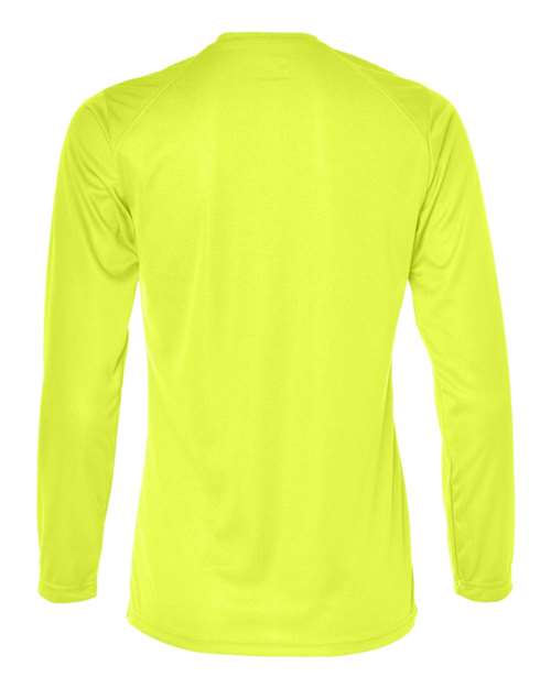 Women's B-Core Long Sleeve T-Shirt - Safety Yellow Back