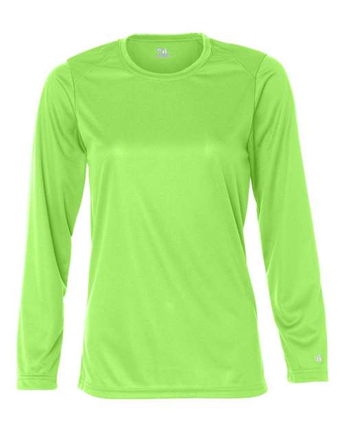 Women's B-Core Long Sleeve T-Shirt - Lime Front