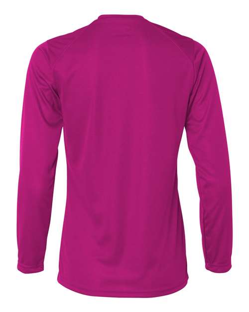 Women's B-Core Long Sleeve T-Shirt - Hot Pink Back