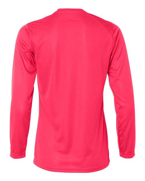 Women's B-Core Long Sleeve T-Shirt - Hot Coral Back