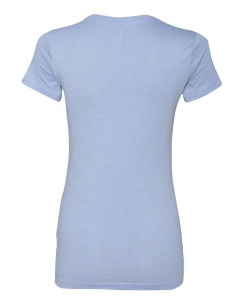Women's Slim Fit Tee - Heather Blue Back