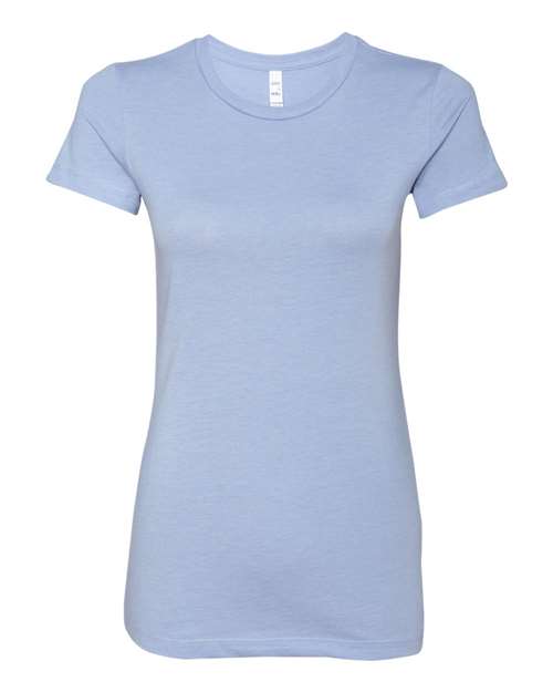 Women's Slim Fit Tee - Heather Blue Front