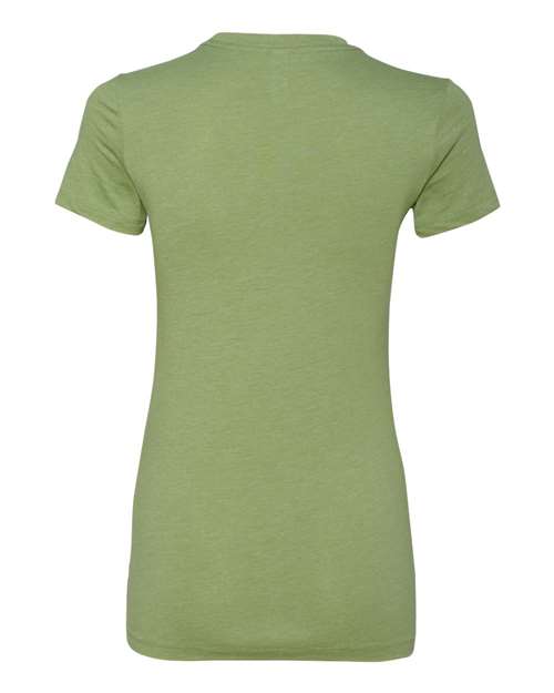 Women's Slim Fit Tee - Heather Green Back