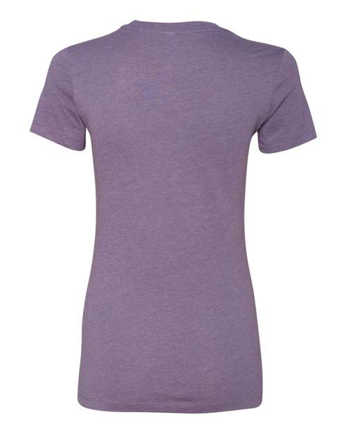 Women's Slim Fit Tee - Heather Purple Back