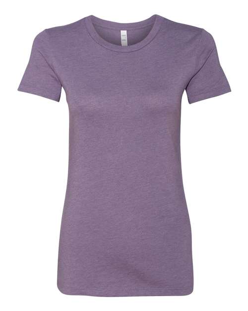 Women's Slim Fit Tee - Heather Purple Front