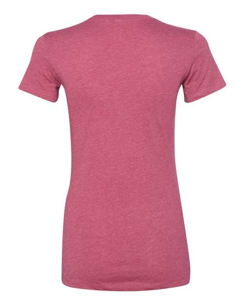 Women's Slim Fit Tee - Heather Raspberry Back