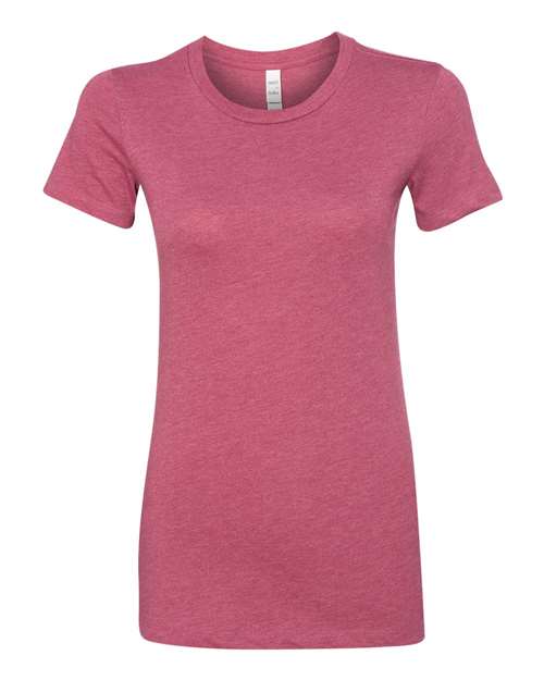 Women's Slim Fit Tee - Heather Raspberry Front