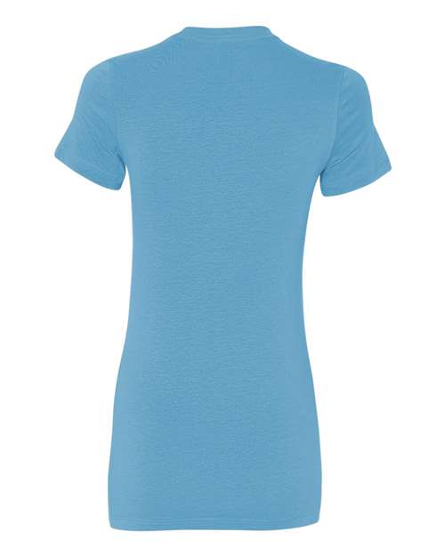 Women's Slim Fit Tee - Ocean Blue Back