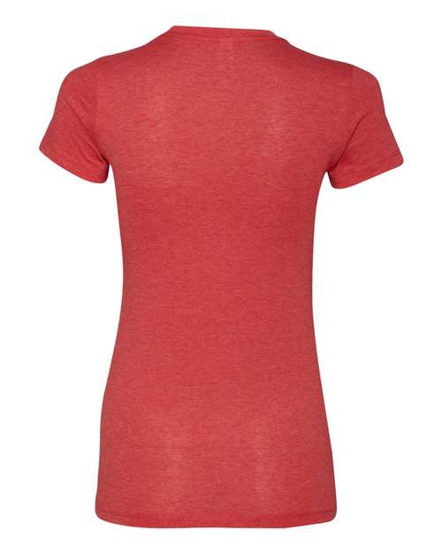Women's Slim Fit Tee - Heather Red Back