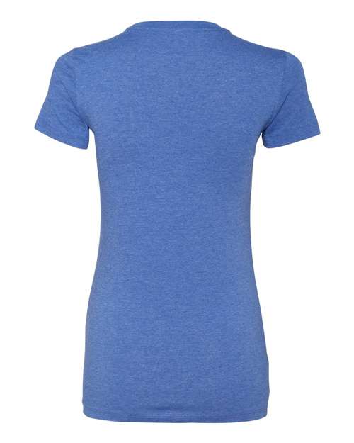 Women's Slim Fit Tee - Heather True Royal Back