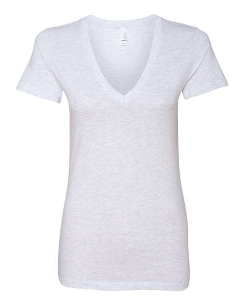 Women’s Jersey Deep V-Neck Tee - Ash Front