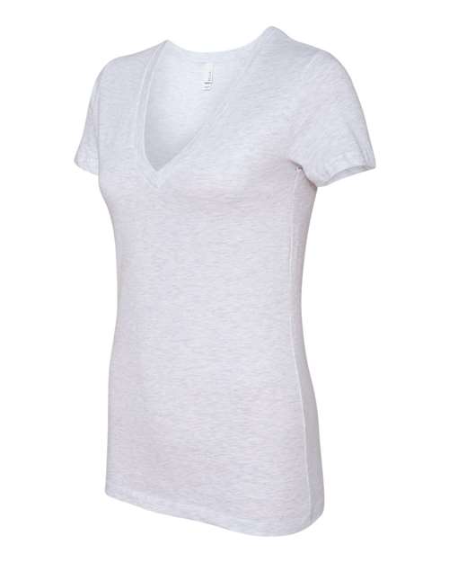 BELLA + CANVAS Women’s Jersey Deep V-Neck Tee - Side