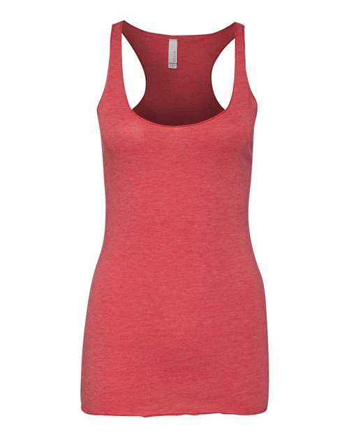 Women's Triblend Racerback Tank - Red Triblend Front