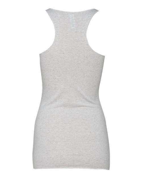 Women's Triblend Racerback Tank - White Fleck Triblend Back