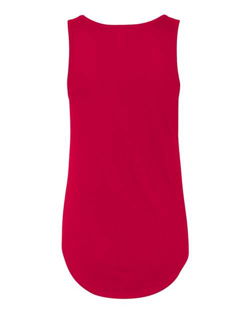 Women's Flowy V-Neck Tank - Red Back