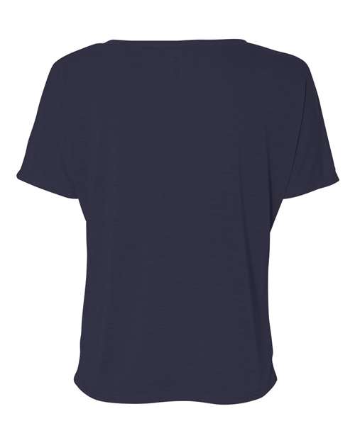 Women’s Slouchy V-Neck Tee - Midnight Back