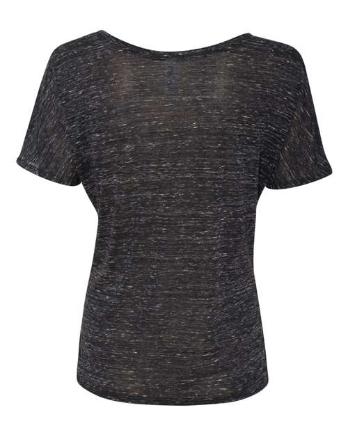 Women’s Slouchy Tee - Black Marble Back