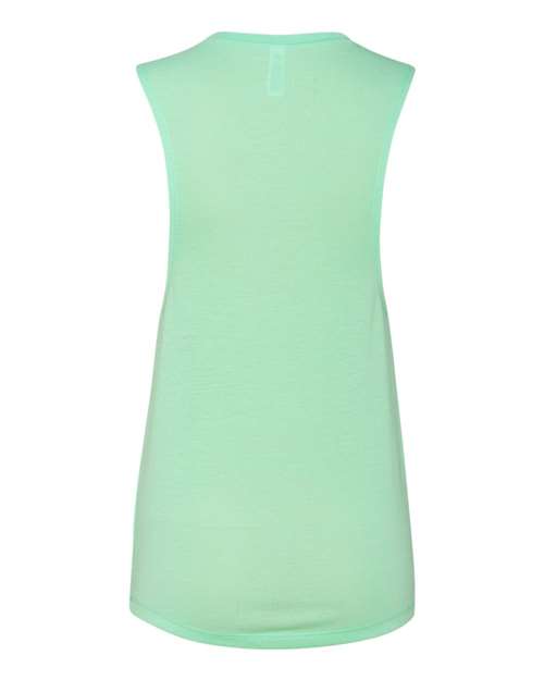 Women's Flowy Scoop Muscle Tank - Mint Back