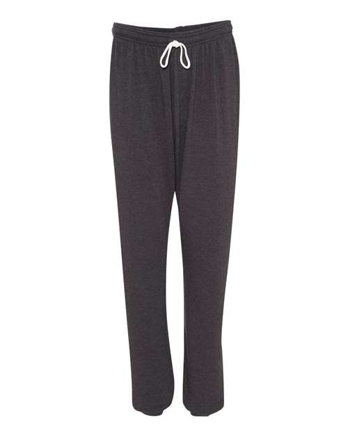 Unisex Sponge Fleece Long Scrunch Pants - Dark Grey Heather Front