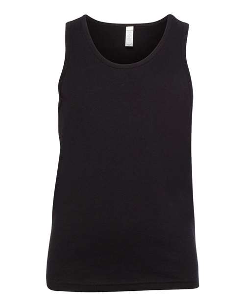 Youth Jersey Tank - Black Front