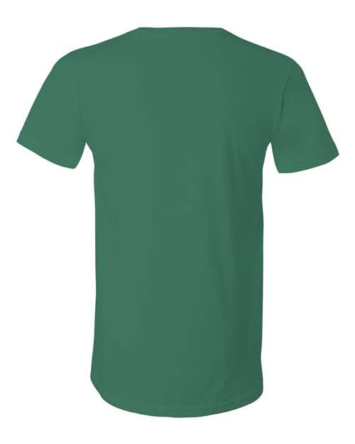 Unisex Jersey V-Neck Tee - Kelly Back