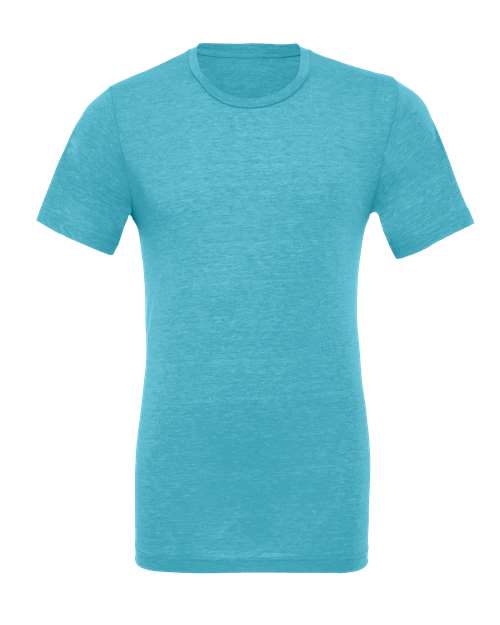 BELLA + CANVAS Triblend Tee - Aqua Triblend Front