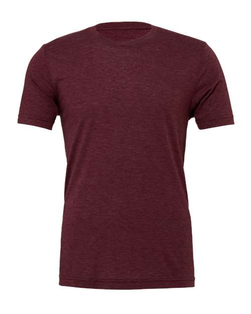 BELLA + CANVAS Triblend Tee - Maroon Triblend Front