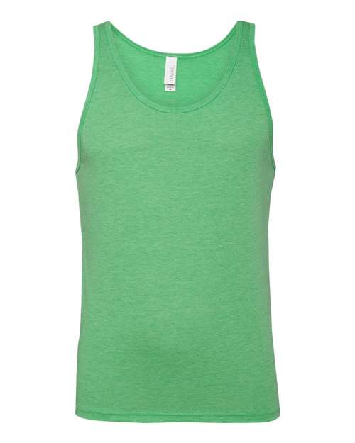 Jersey Tank - Green Triblend Front