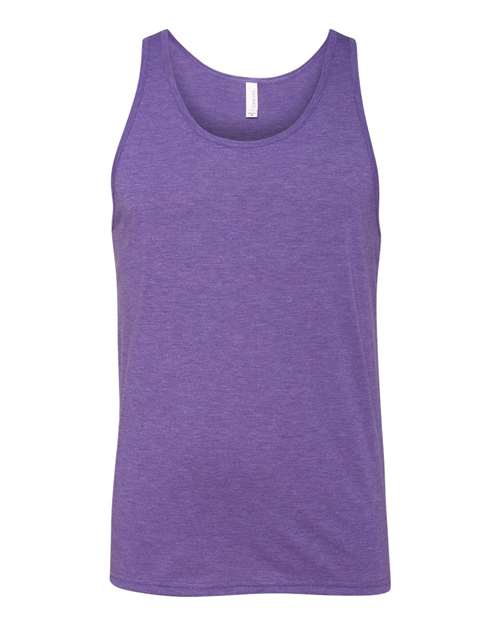 Jersey Tank - Purple Triblend Front