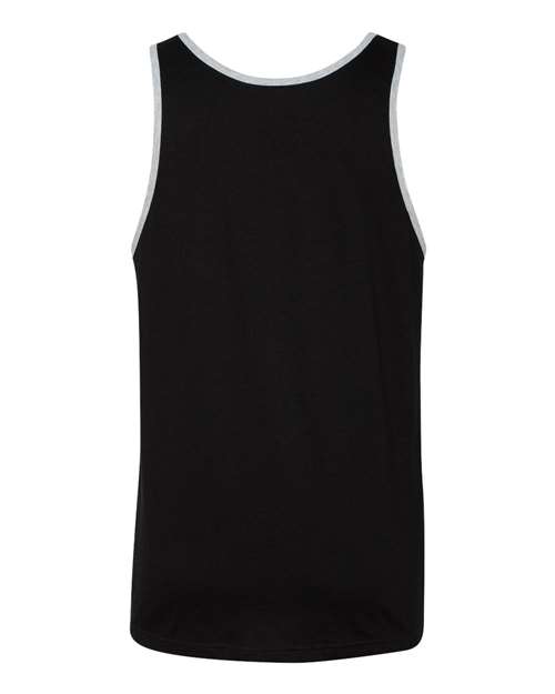 Jersey Tank - Black/ Athletic Heather Back