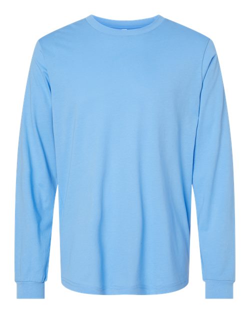 Unisex Jersey Long Sleeve Tee - Carolina Blue Front