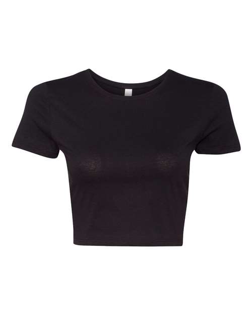 Women’s Crop Tee - Black Front