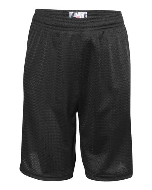 Youth Mesh Shorts - Black Front