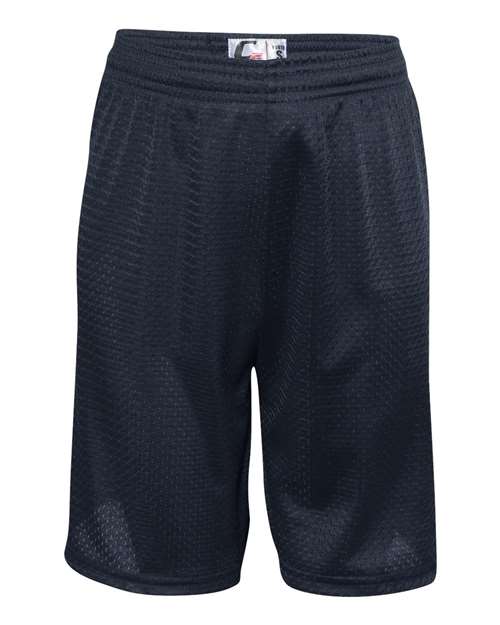 Youth Mesh Shorts - Navy Front
