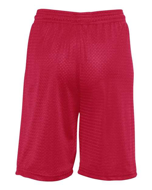 Youth Mesh Shorts - Red Back