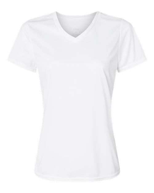 Women's Nexgen Performance V-Neck T-Shirt - White Front