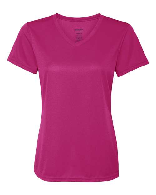 Women's Nexgen Performance V-Neck T-Shirt - Power Pink Front