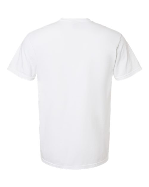 Unisex Garment-Dyed Heavyweight Pocket T-Shirt - White Back