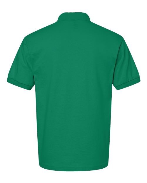 Unisex DryBlend® Jersey Polo - Kelly Green Back