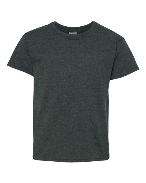 Gildan Youth Heavy Cotton™ T-Shirt - Dark Heather Front
