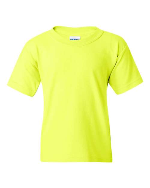Gildan Youth Heavy Cotton™ T-Shirt - Safety Green Front