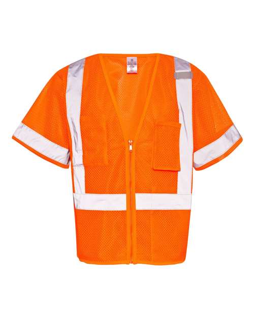 Unisex Class 3 Economy Vest - Orange Front